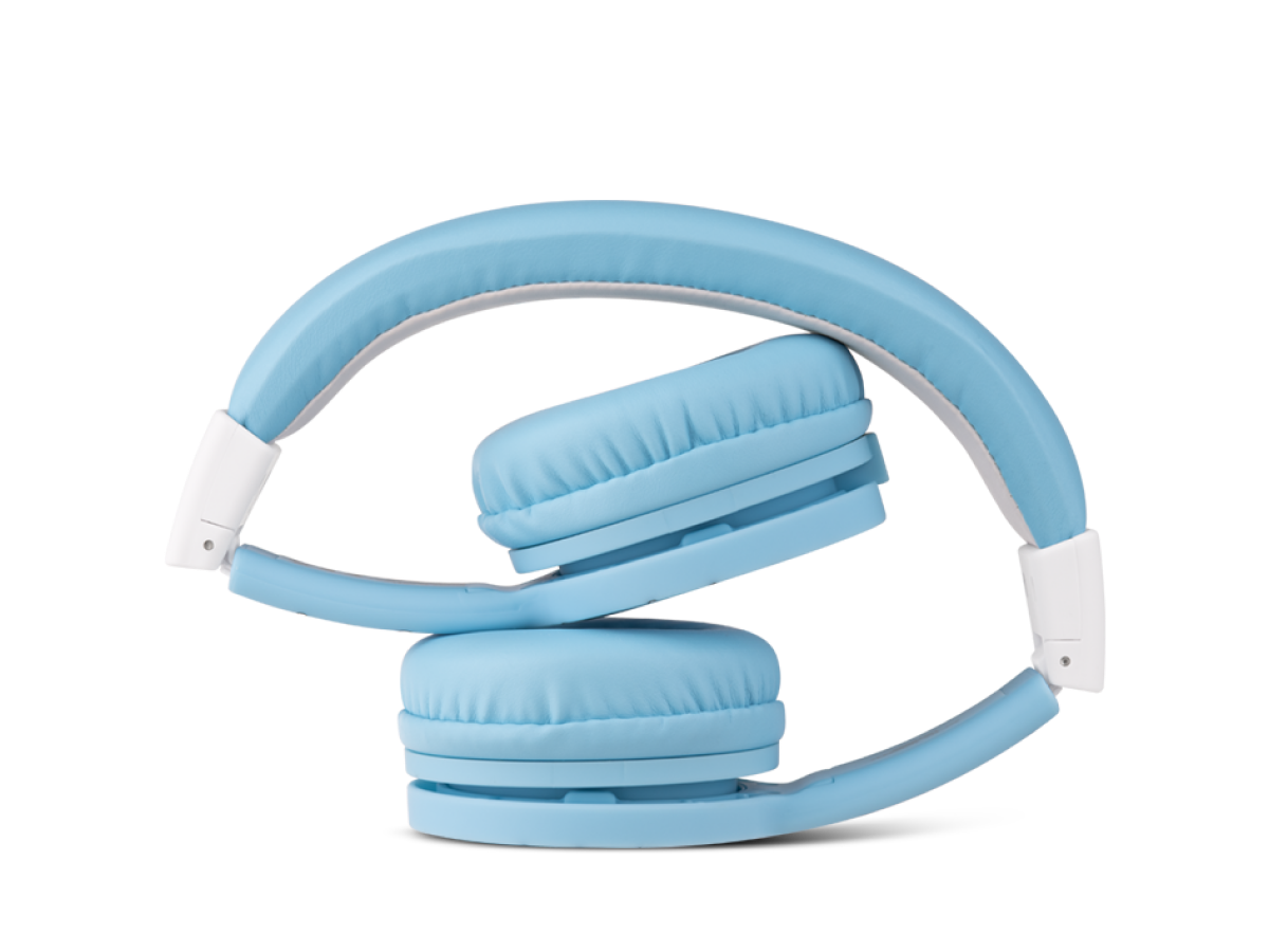 Light blue online headphones